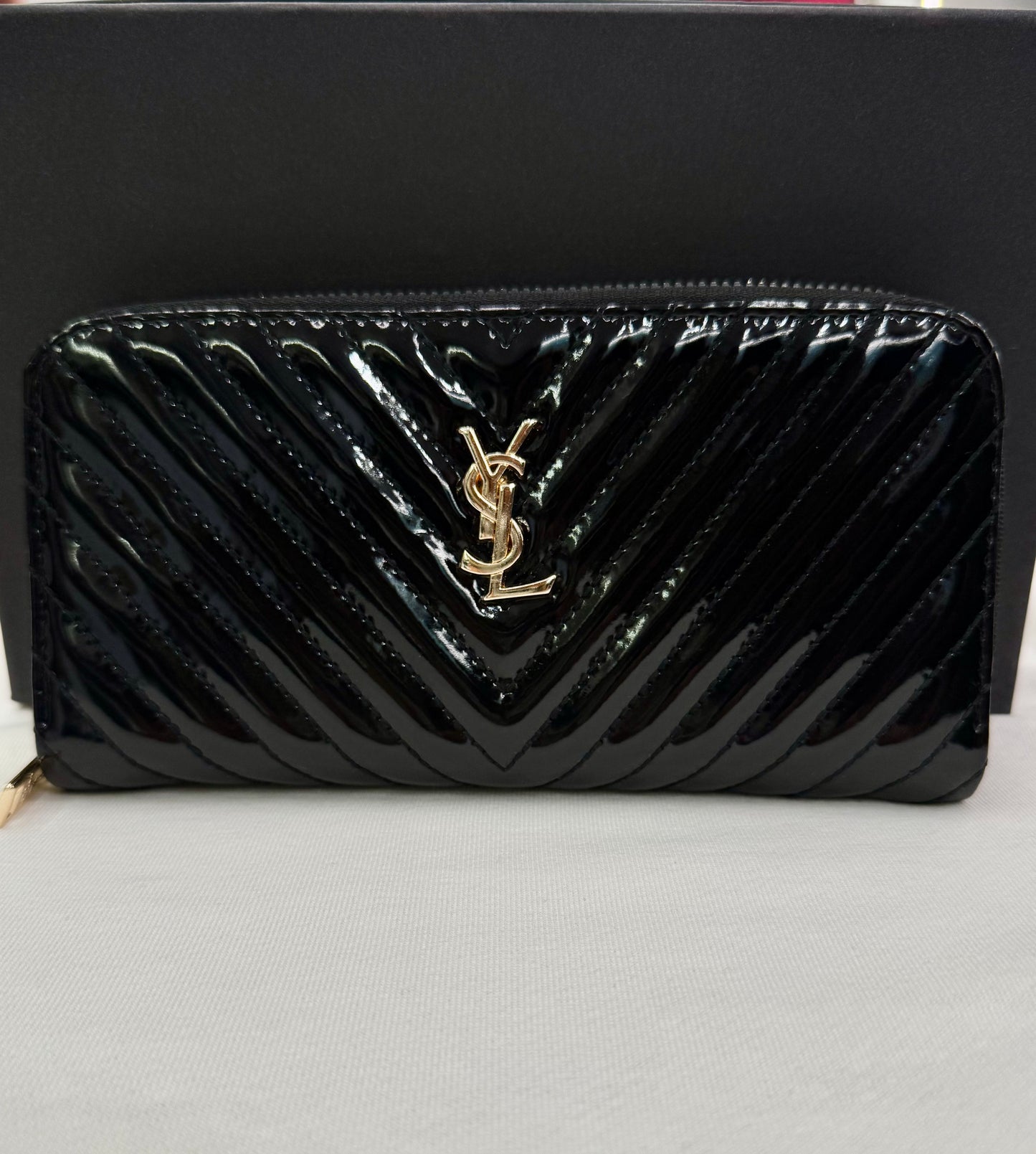 Πορτοφόλι YSL - Black | Shiny
