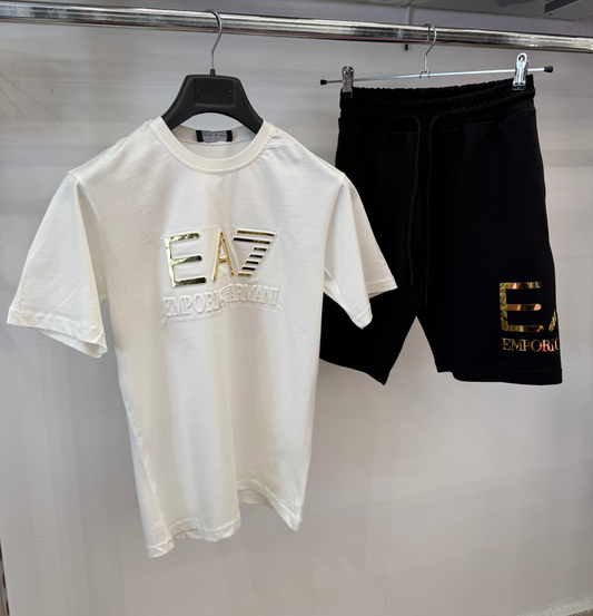 Σετ καλοκαιρινό Armani - Άσπρο / Μαύρο