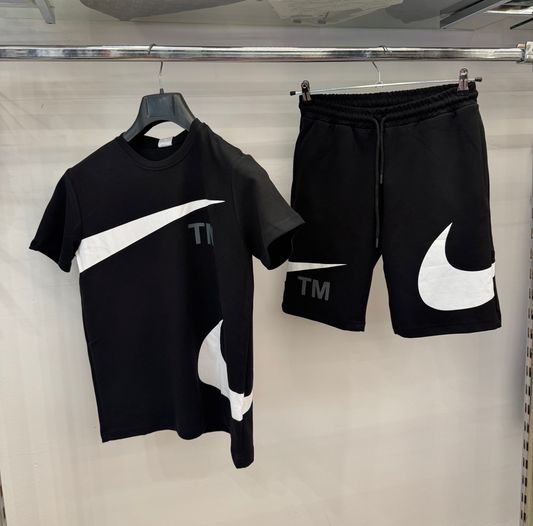 Σετ καλοκαιρινό Nike TM - Μαύρο